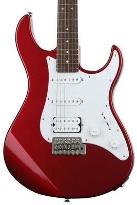 Yamaha PAC012METALLICRED Metallic Red, Dbl cut, agathis body, HSS