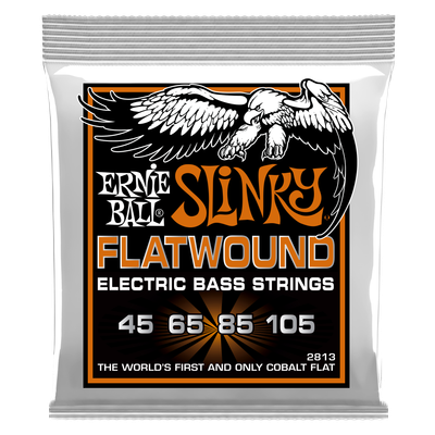 Ernie Ball Hybrid Slinky Flatwound Electric Bass Strings - 45-105 Gauge