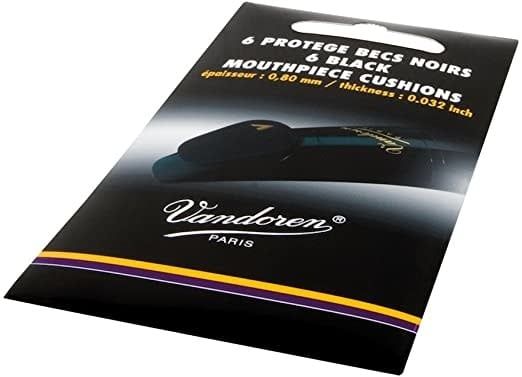 Vandoren Mouthpiece Cushions, Clear, Thin (6-Pack)