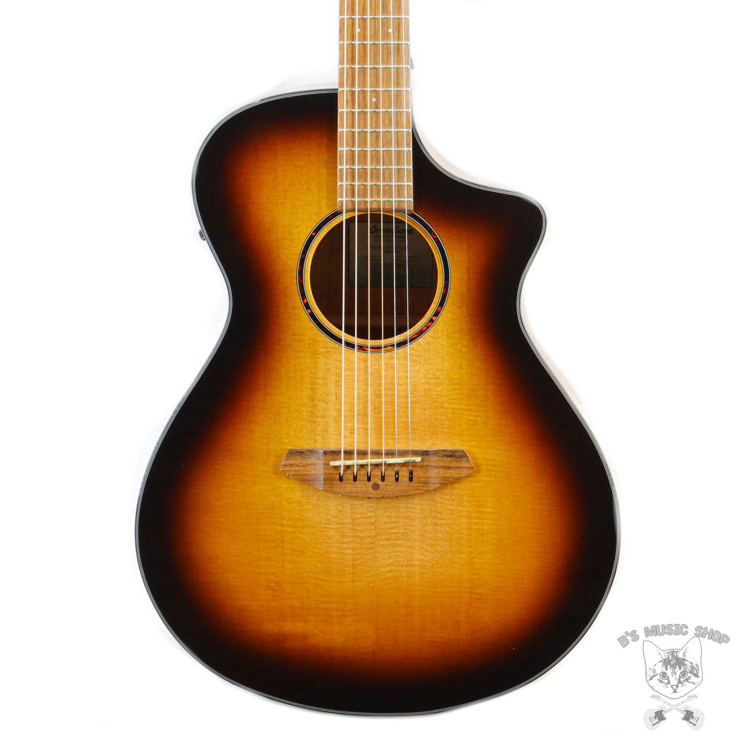 Breedlove Discovery S Concert Edgeburst CE Sitka-African Mahogany