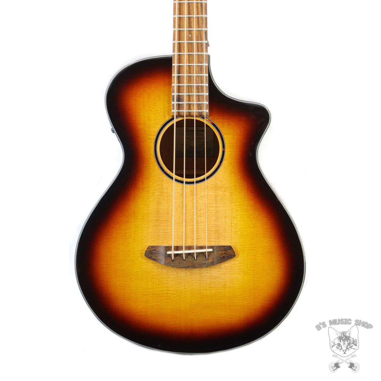 Breedlove Discovery S Concert Edgeburst Bass CE Sitka-African Mahogany