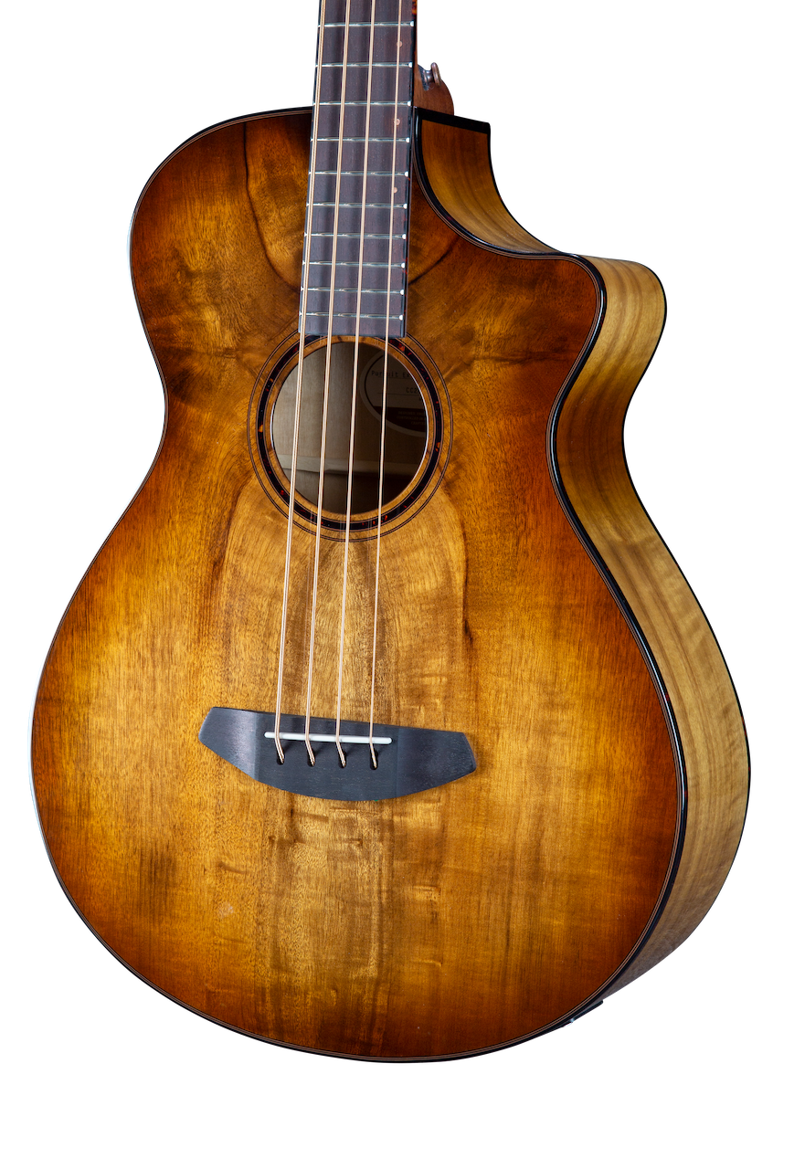 Breedlove Pursuit Exotic S Concerto Amber Bass CE Myrtlewood-Myrtlewood