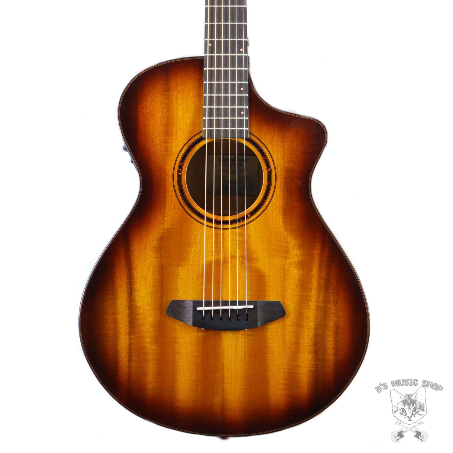 Breedlove Pursuit Exotic S Companion Tiger&#39;s Eye CE Myrtlewood-Myrtlewood