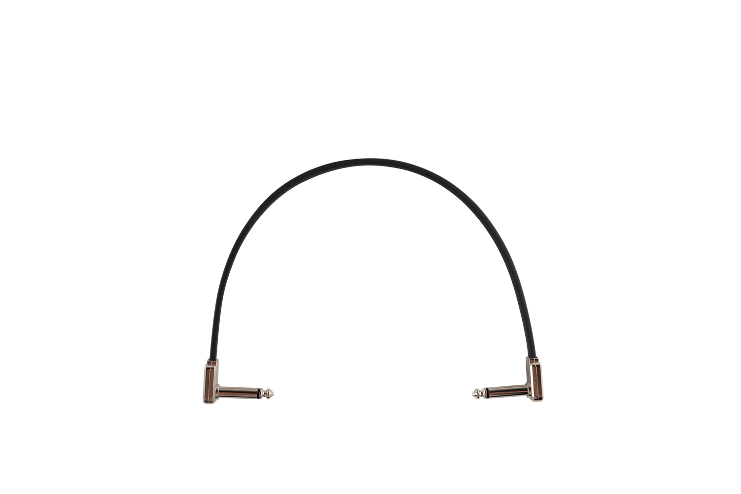 Ernie Ball 12” Single Flat Ribbon Patch Cable - Black