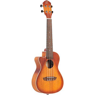 Ortega RUDAWN-CE-L - Lefty Concert Acoustic/Electric Ukulele - Earth Series