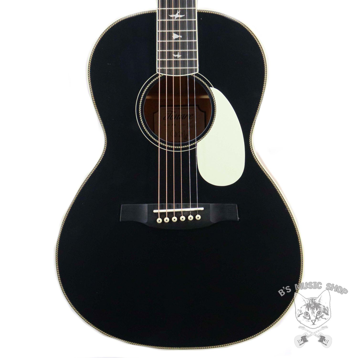PRS SE P20 Parlor in Satin Black Top w/Gig Bag