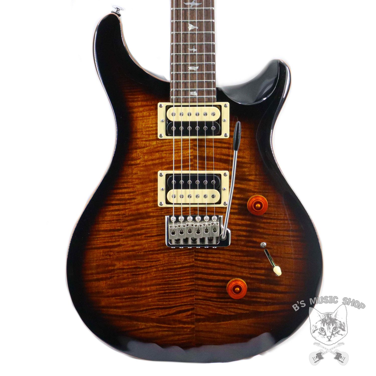 PRS SE Custom 24 in Black Gold Sunburst