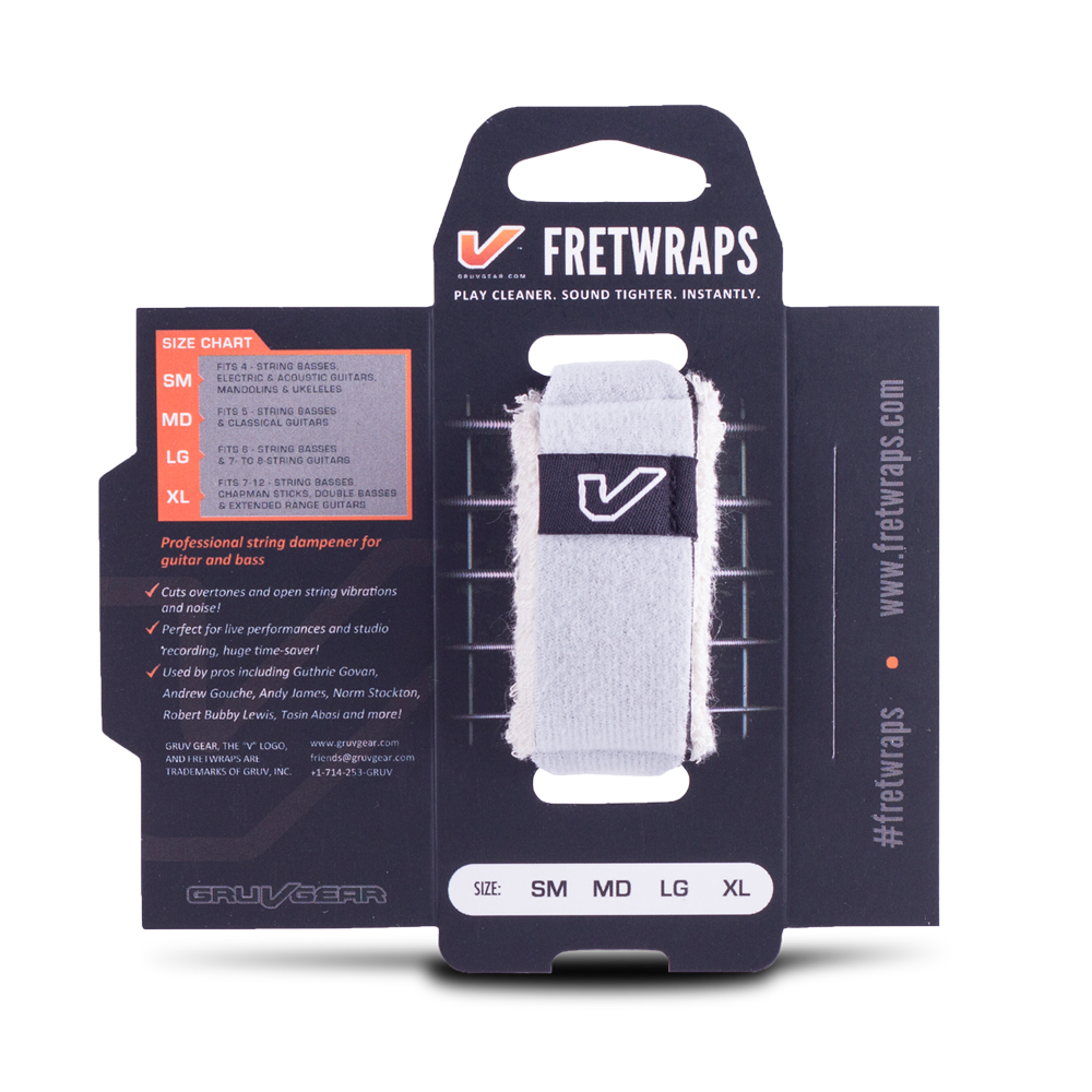 Gruv Gear - FretWraps HD &quot;Stone&quot; 1-Pack (White, Small)