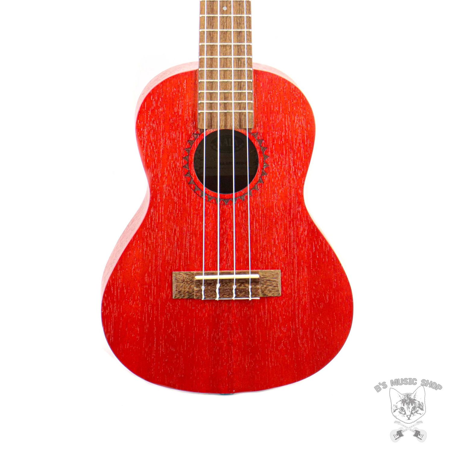 Kala Watercolor Meranti Red Stained Concert Ukulele