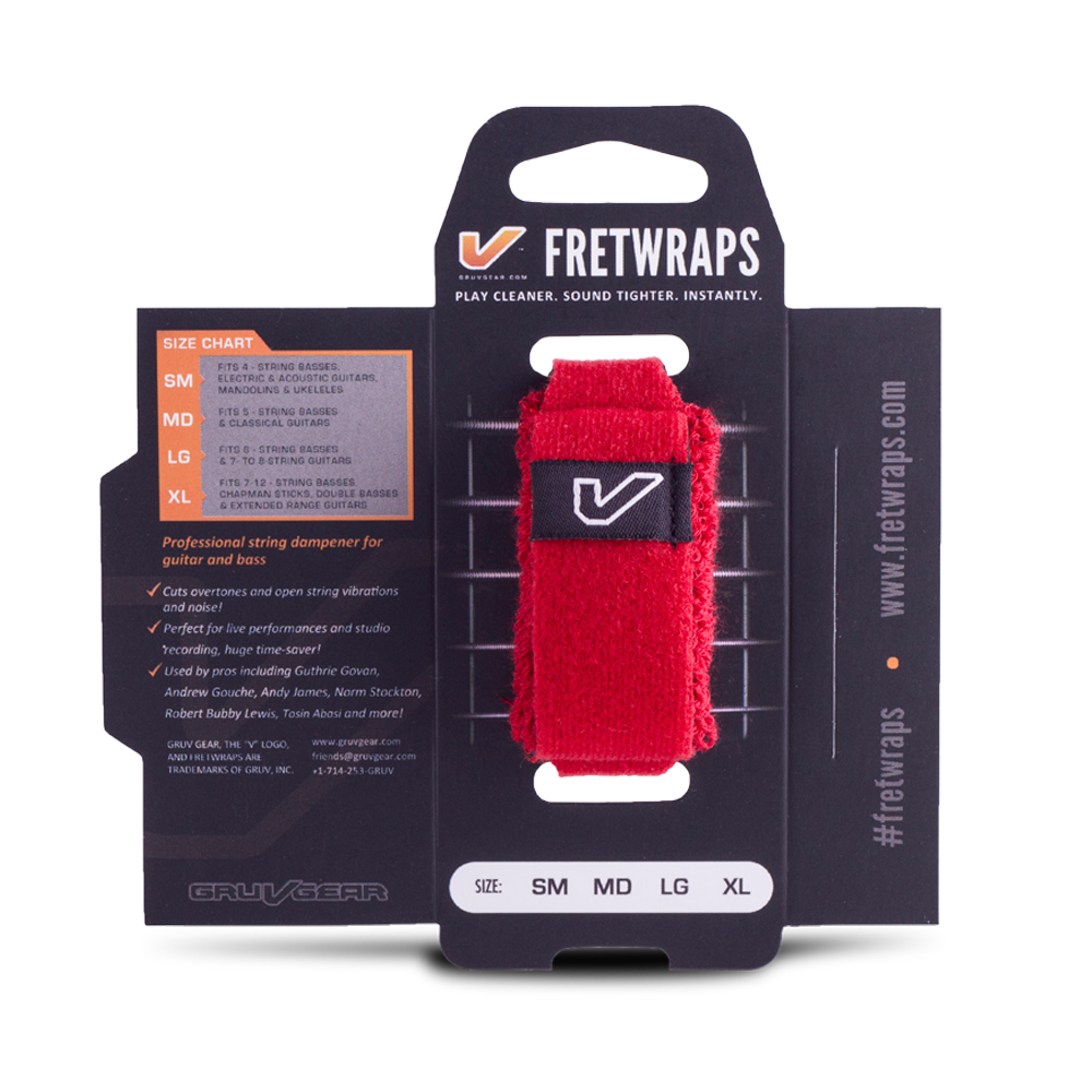Gruv Gear - FretWraps HD &quot;Fire&quot; 1-Pack (Red, Large)