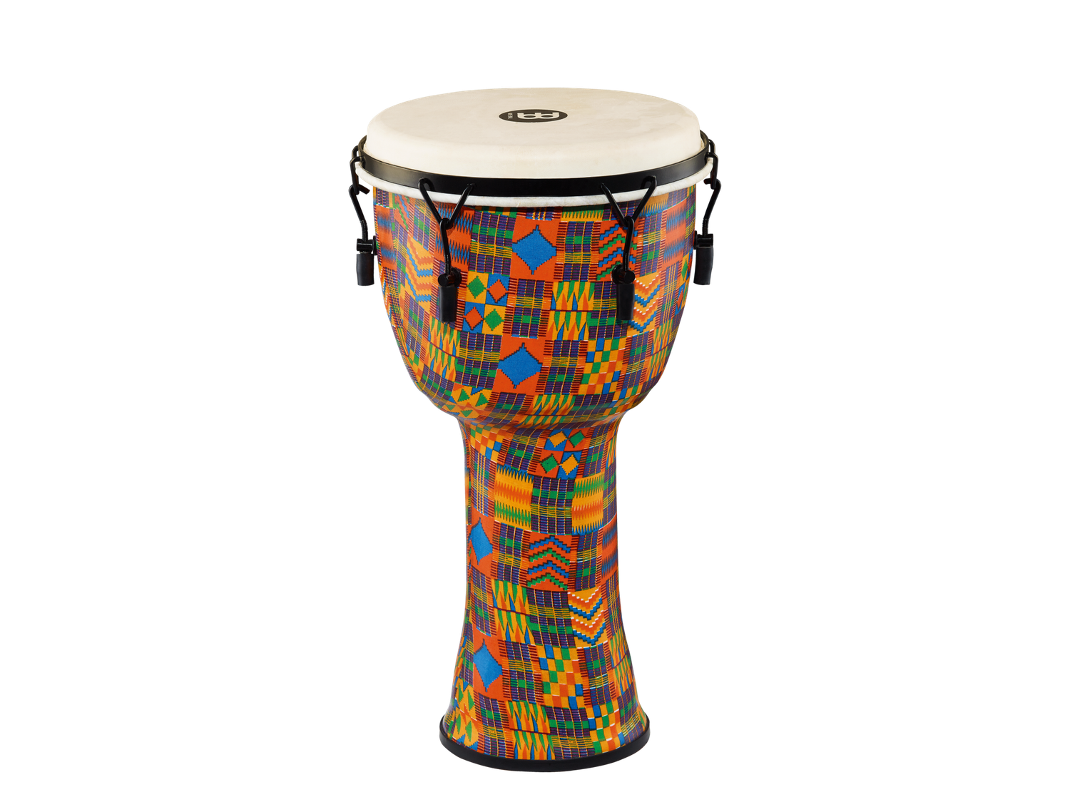 Meinl 12&quot; Mechanical Tuned Travel Series Djembe, Kenyan Quilt, Goat Head