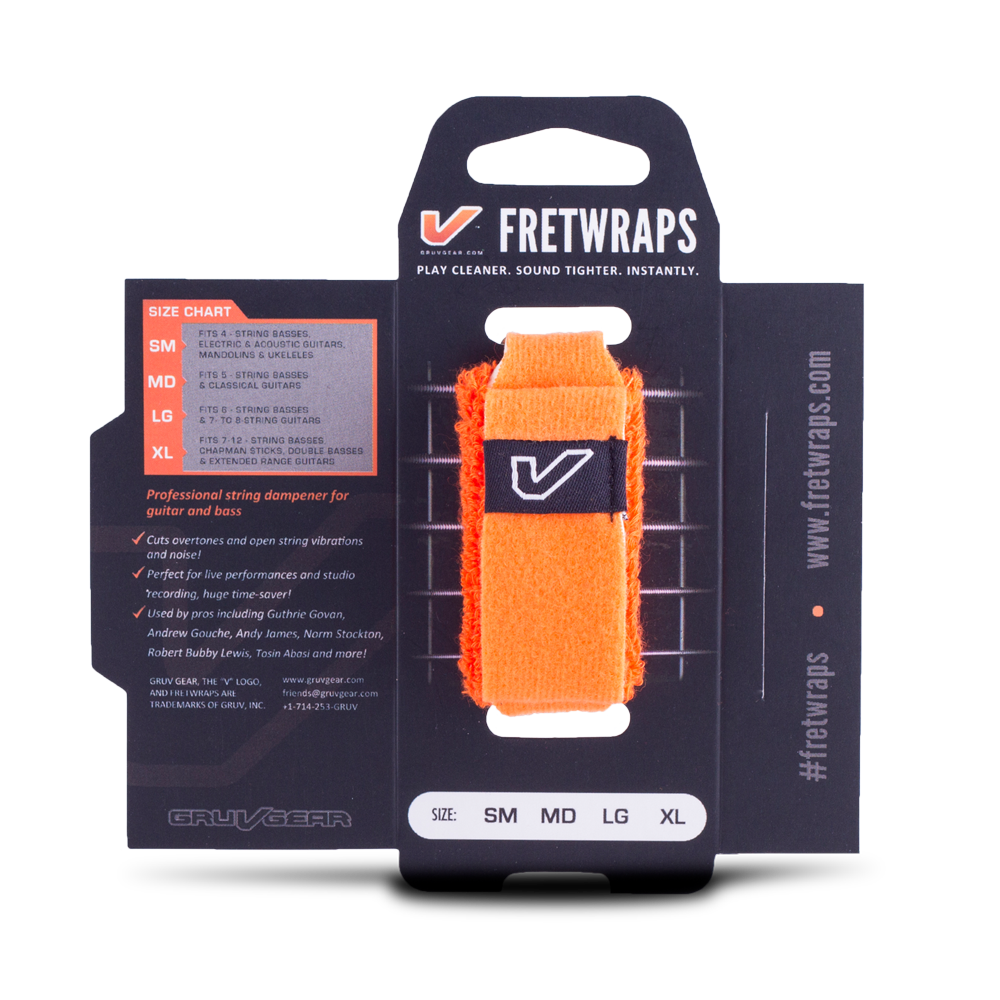 Gruv Gear - FretWraps HD &quot;Flare&quot; 1-Pack (Orange, Large)