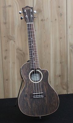 Lanikai Figured Bocote Thin Body Cutaway Electric Concert Ukulele w/Bag