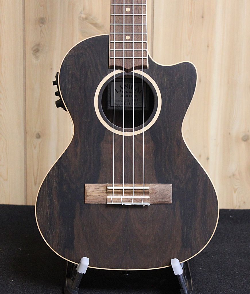 Lanikai Ziricote Cutaway Electric Tenor Ukulele w/Bag