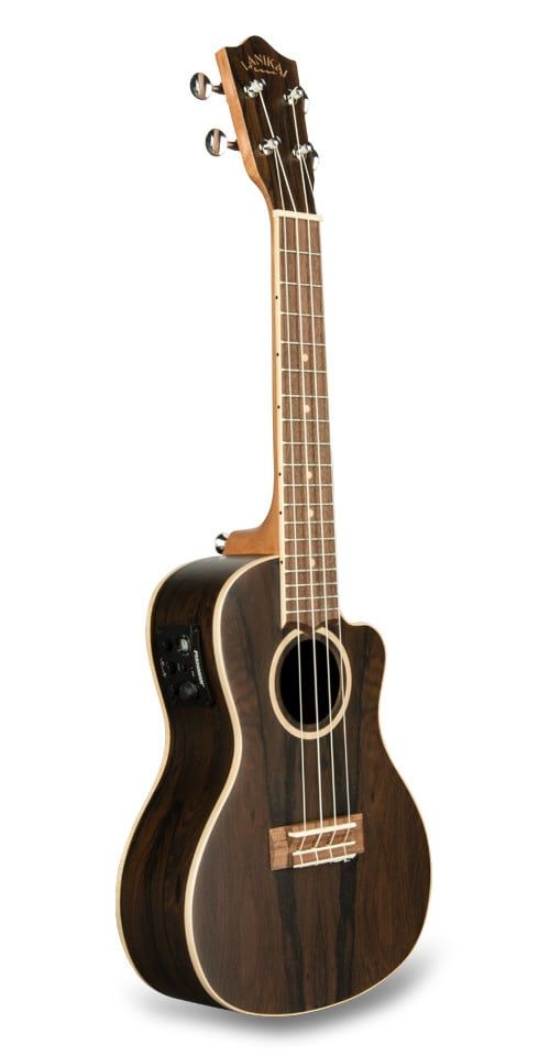 Lanikai Ziricote Cutaway Electric Concert Ukulele w/Bag