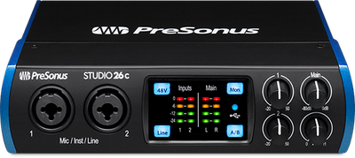 PreSonus Studio 26c 2X4 USB-C Audio Interface