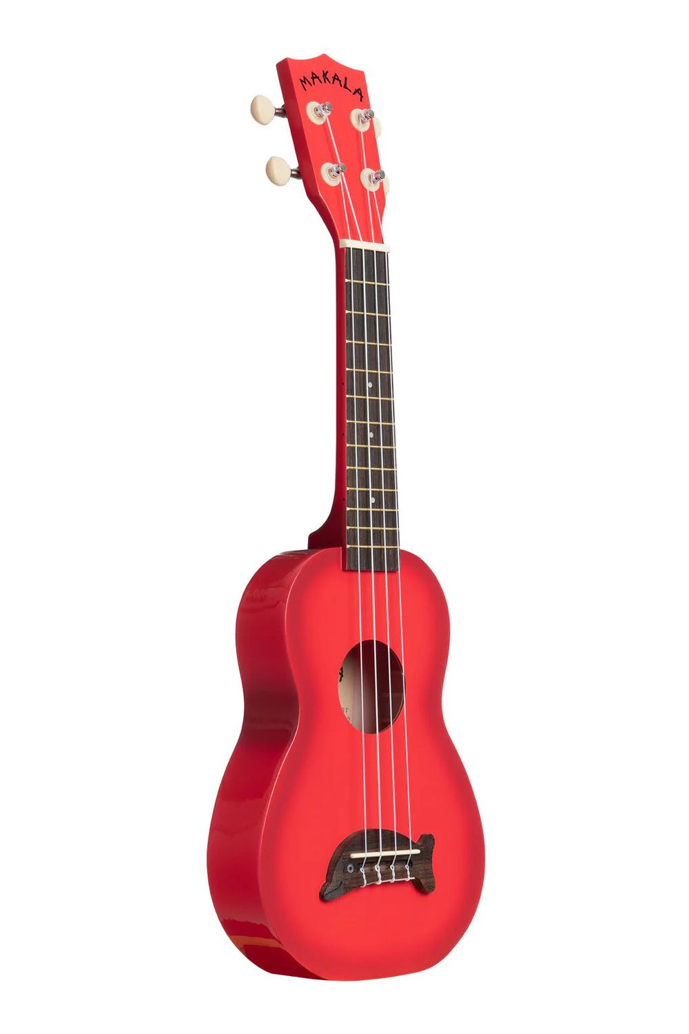 Makala Red Burst Dolphin Soprano Ukulele [Rosewood Update]