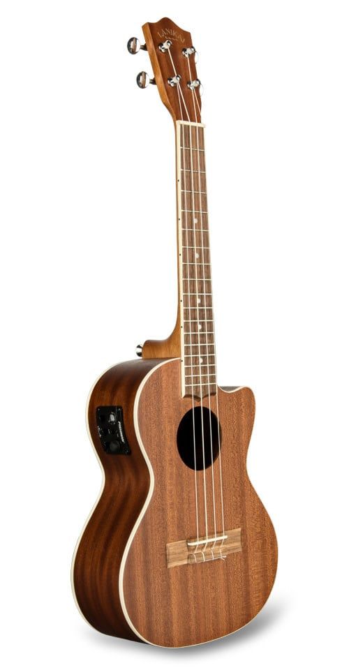Lanikai Mahogany Cutaway Electric Tenor Ukulele w/Bag