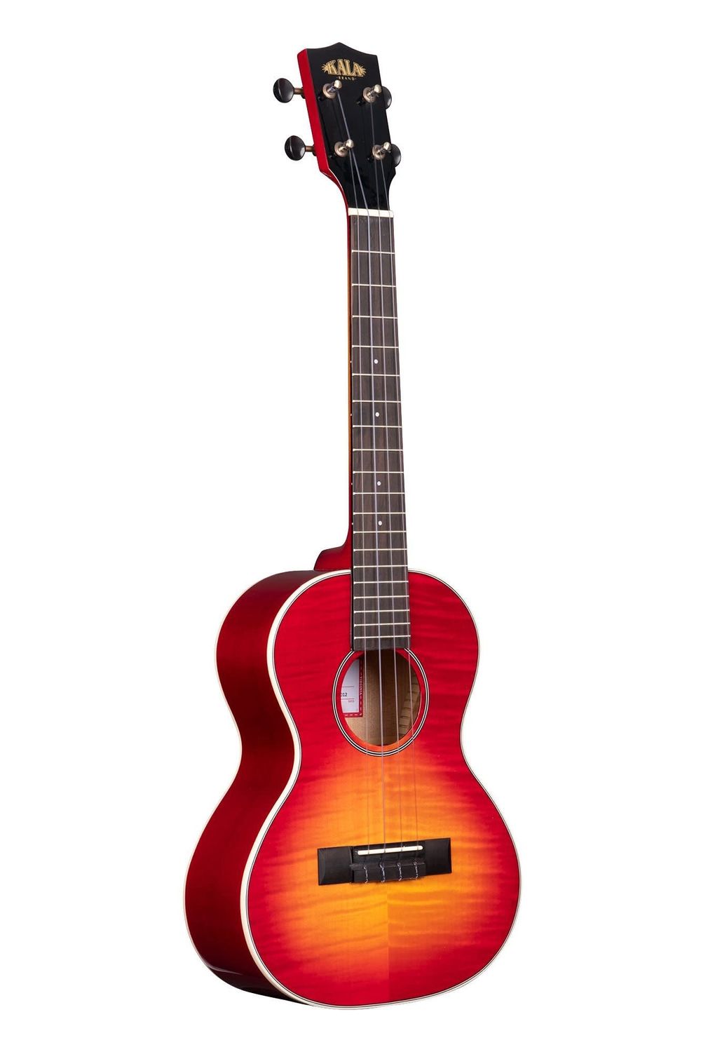 Kala Flame Maple Cherry Burst Tenor Ukulele