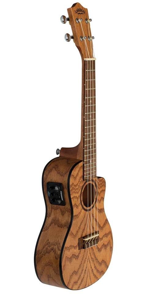 Lanikai Oak Cutaway Electric Concert Ukulele w/Bag