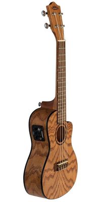 Lanikai Oak Cutaway Electric Concert Ukulele w/Bag