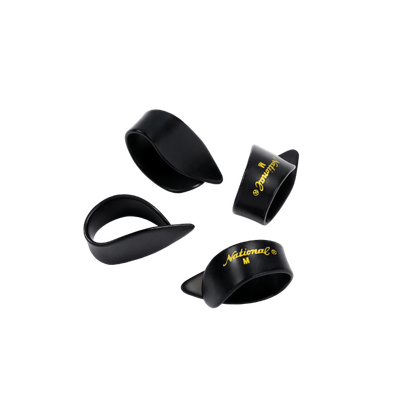 D&#39;Addario National Celluloid Thumb Picks, Medium Black - 4-Pack