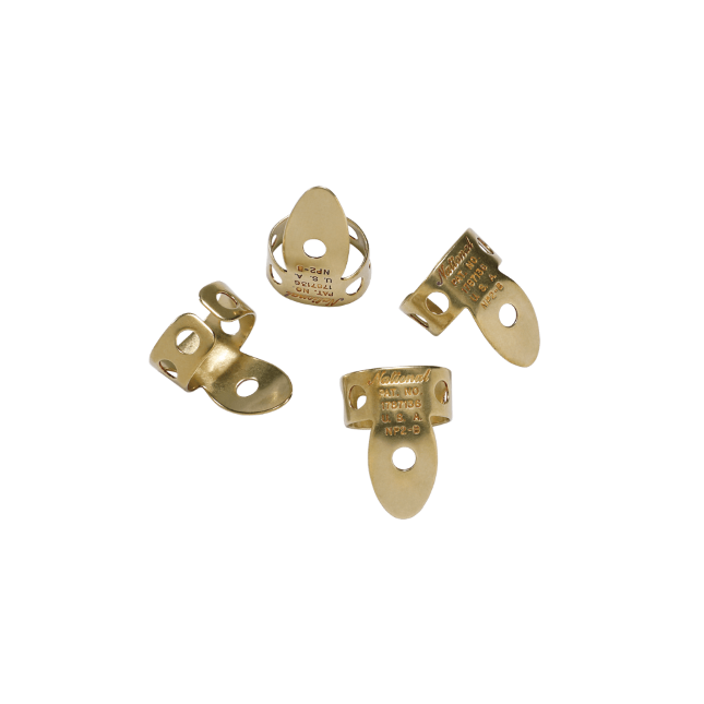 D&#39;Addario National Brass Finger Picks - 4-Pack
