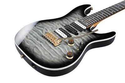 Ibanez Premium AZ47P1QM Electric Guitar w/Bag - Black Ice Burst