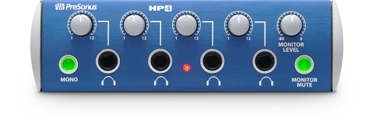 PreSonus HP4 4-Channel Headphone Amplifier (1/3U)