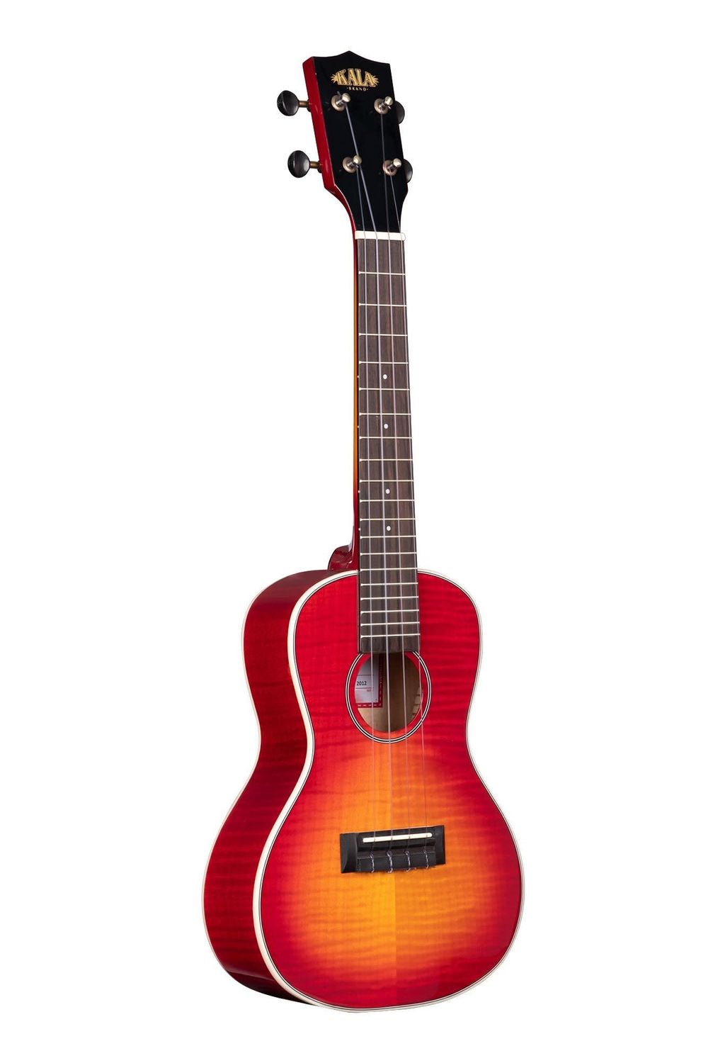 Kala Flame Maple Cherry Burst Concert Ukulele