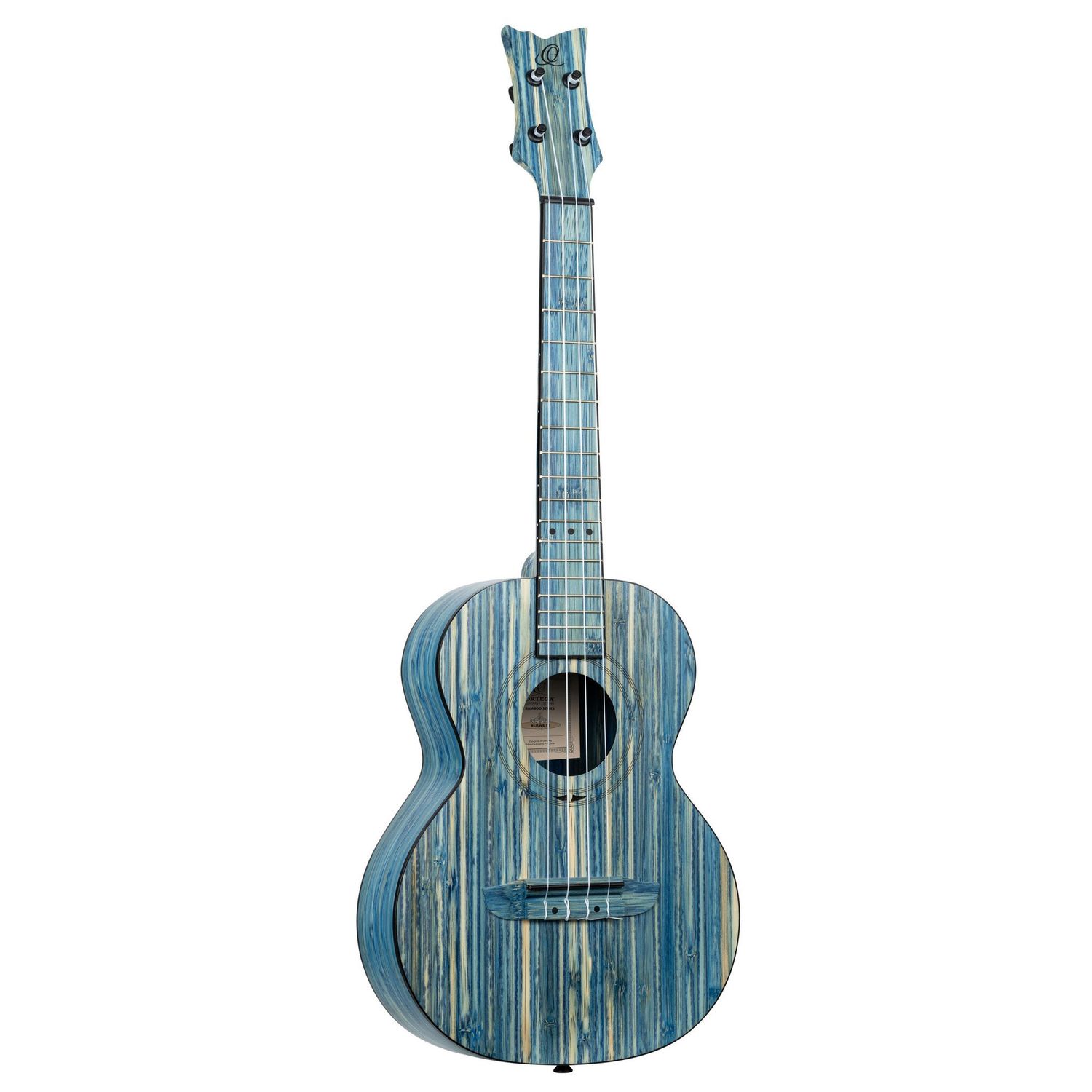Ortega Bamboo Series Stonewashed Tenor Ukulele w/Bag