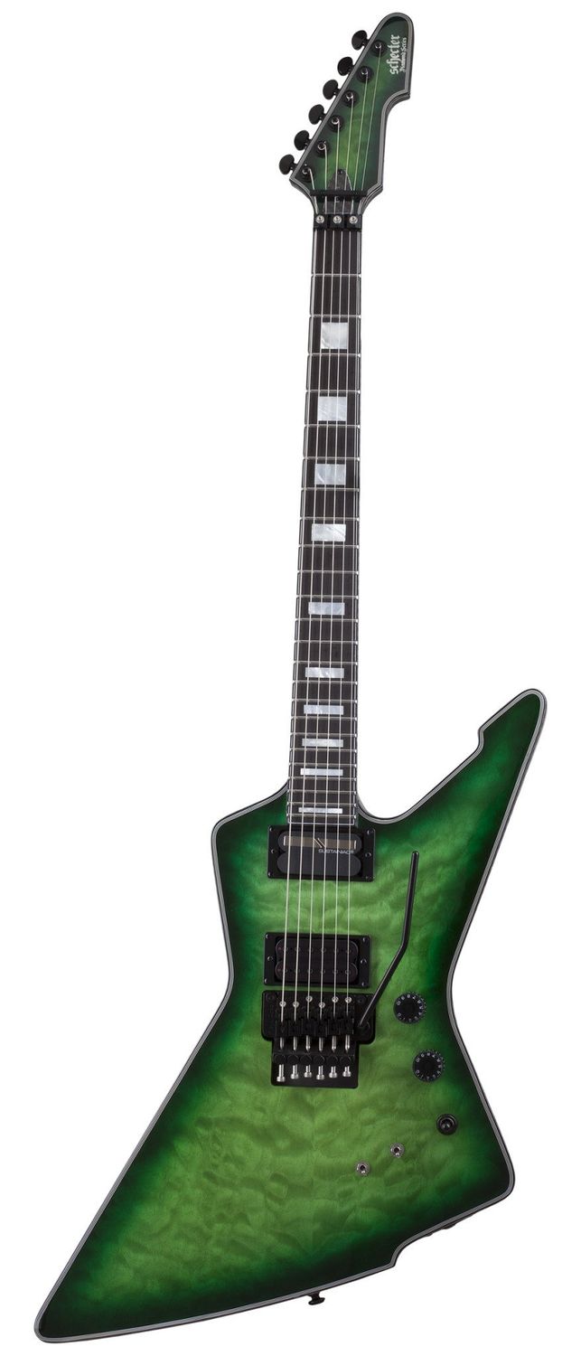 Schecter E-1 FR-S in Green Burst