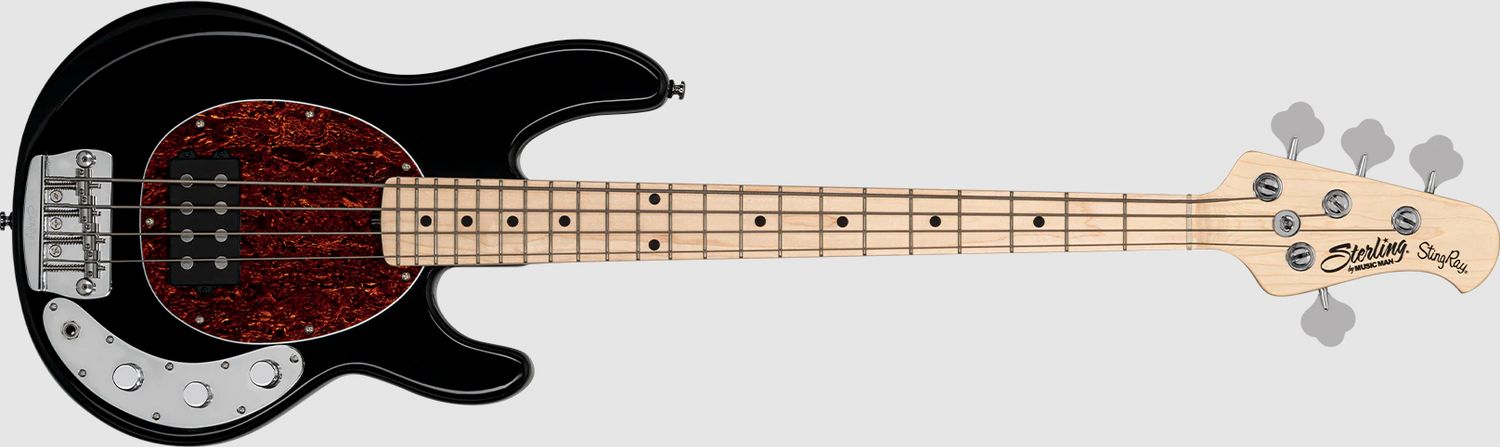 Sterling by Music Man StingRay Short Scale RAYSS4 in Black
