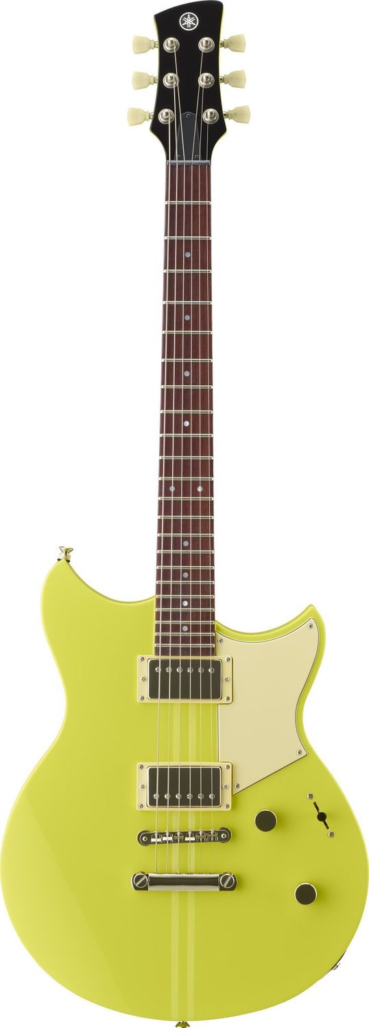 Yamaha RSE20 NYW Element, Neon Yellow, chambered body, 3-way, dry swtch w/passive high filter