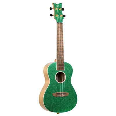 Ortega Element Series Metallic Green Concert Ukulele w/Bag