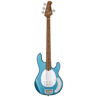 Sterling by Music Man StingRay RAY34 Sparkle in Blue Sparkle w/Gig Bag