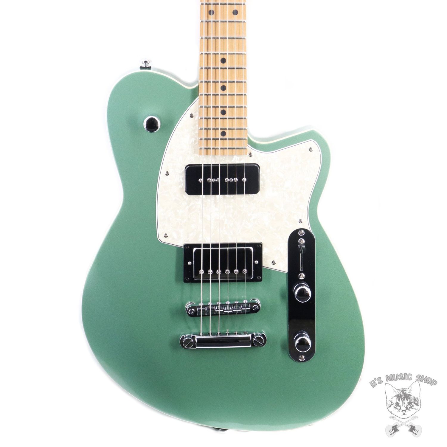 Reverend Double Agent OG in Metallic Alpine (Roasted Maple)
