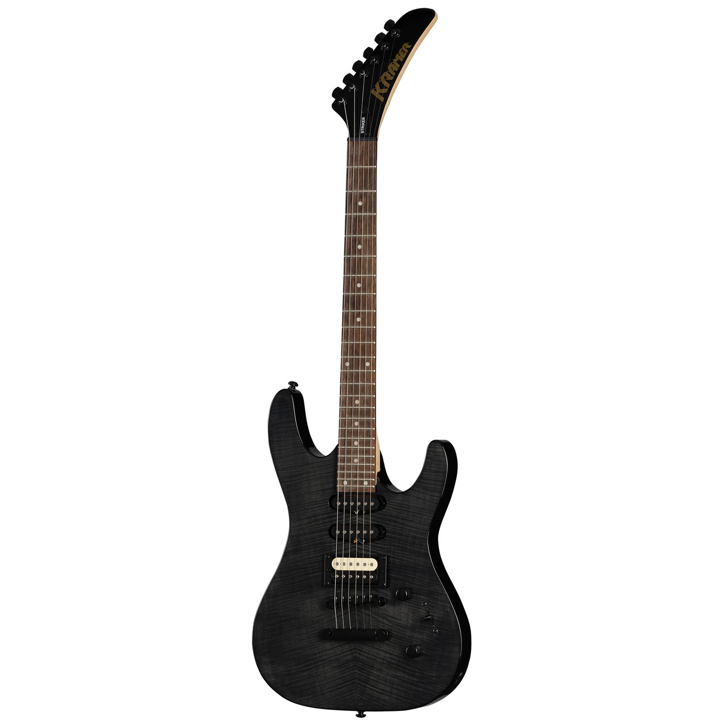 Kramer Striker Figured Stop Tail in Transparent Ebony