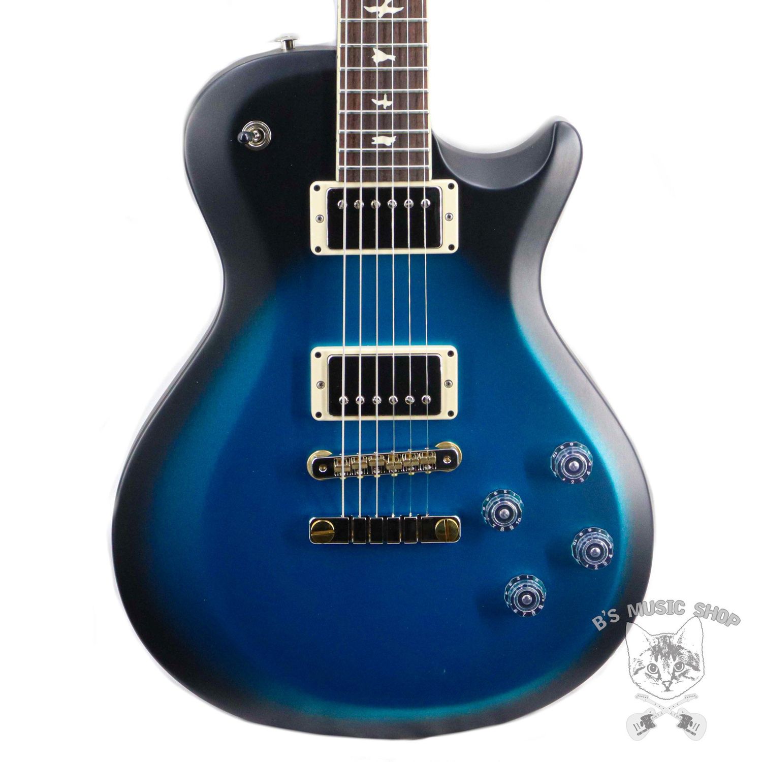 PRS S2 Singlecut McCarty 594 in Metallic Blue/Black Wrap Burst w/Gig Bag