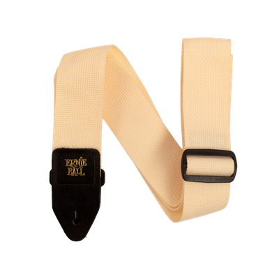 Ernie Ball Cream &amp; Black Polypro Guitar Strap