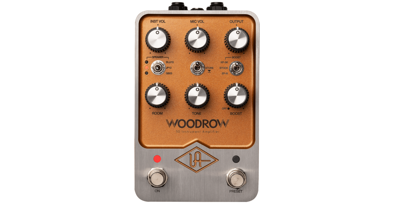 Universal Audio UA-WOODROW-U - UAFX Woodrow &#39;55 Instrument Amplifier Emulation pedal with Bluetooth