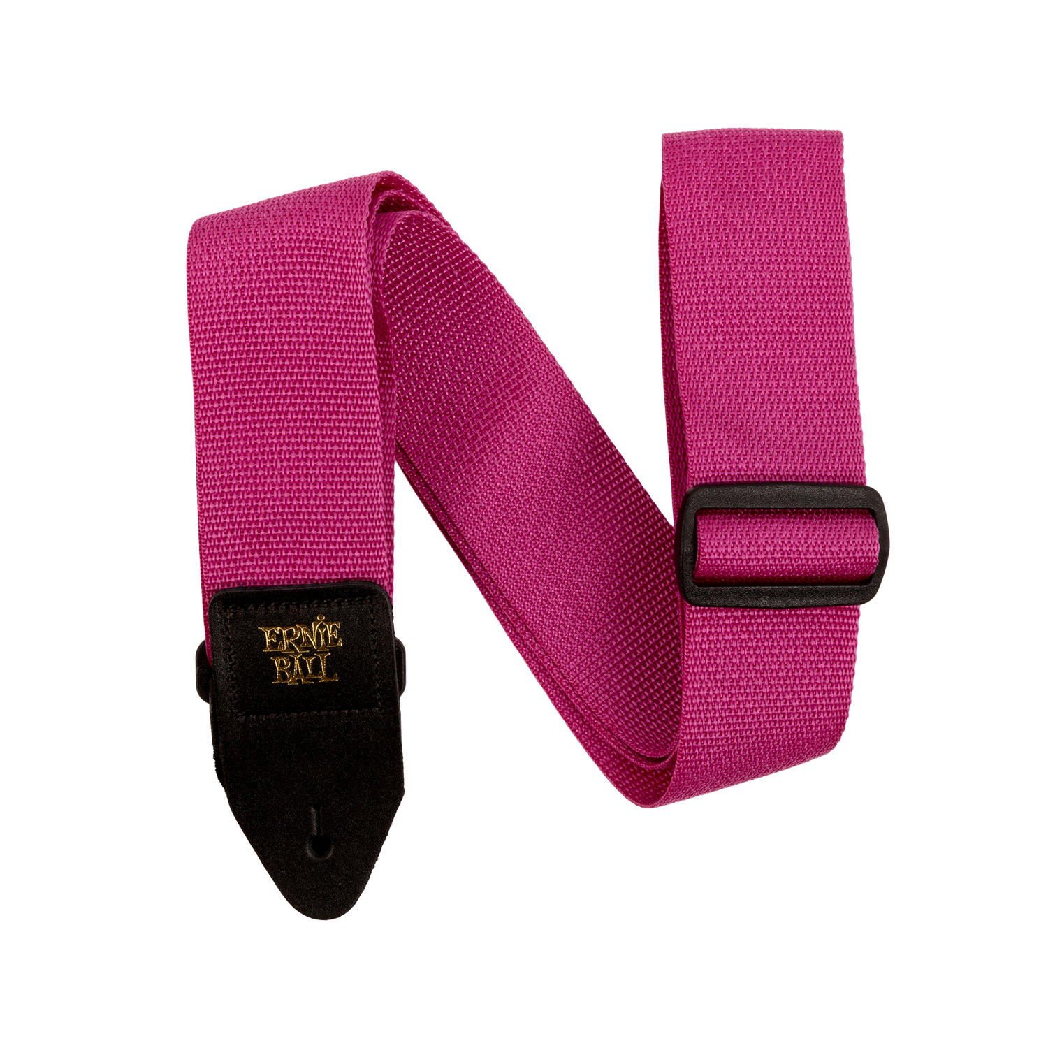 Ernie Ball Raspberry &amp; Black Polypro Guitar Strap
