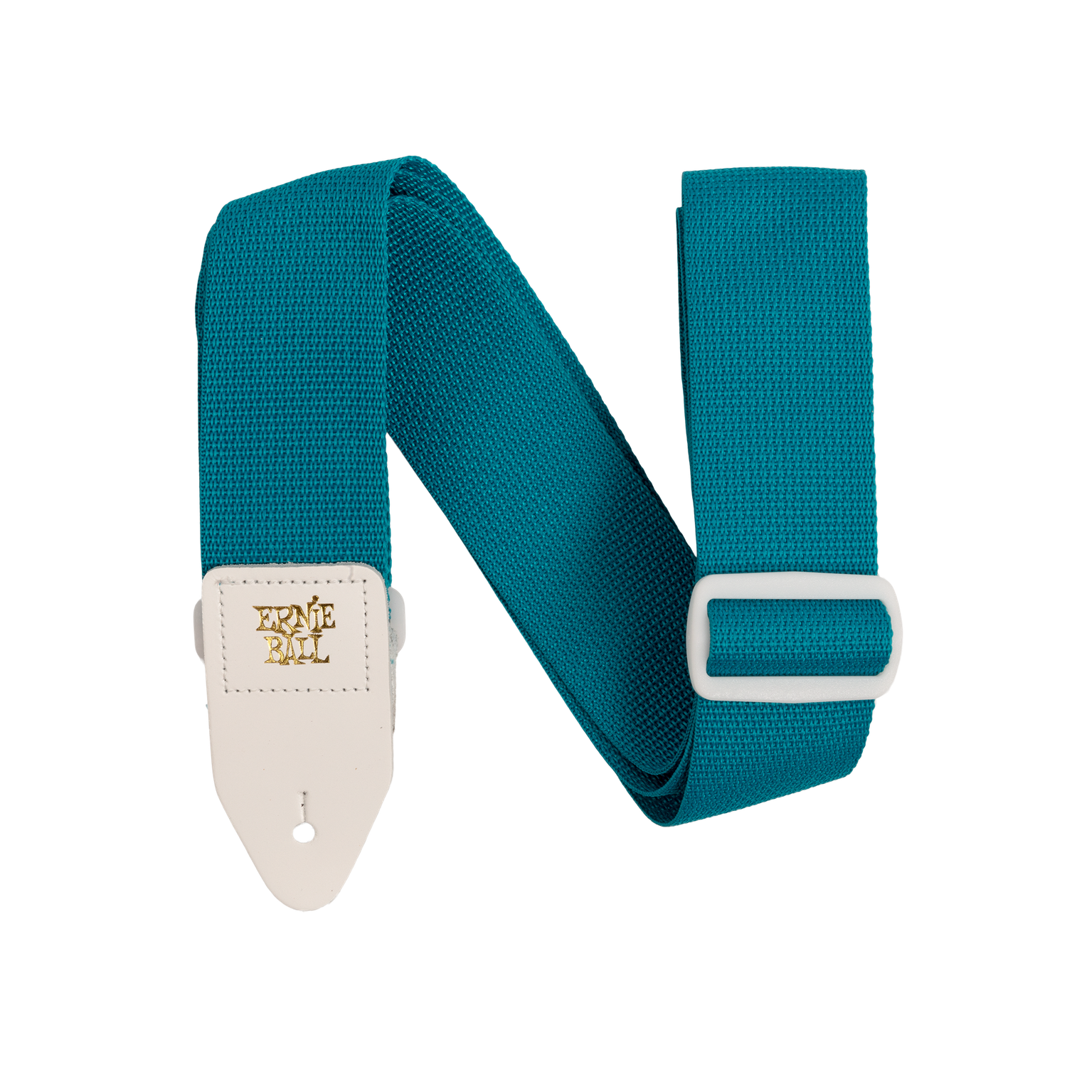 Ernie Ball Teal &amp; White Polypro Guitar Strap
