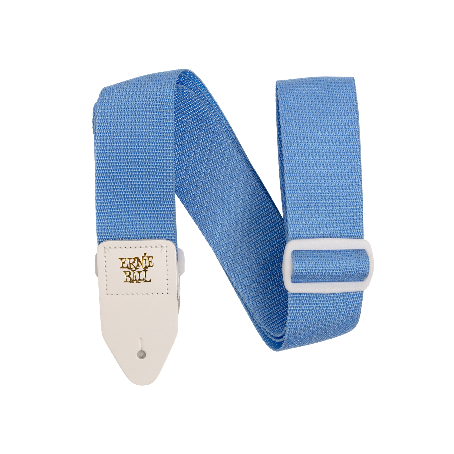 Ernie Ball Soft Blue &amp; White Polypro Guitar Strap