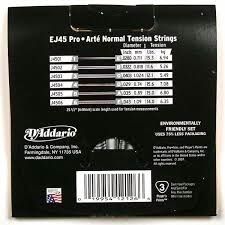 Normal Tension, Pro-Arté Nylon Classical Guitar Strings