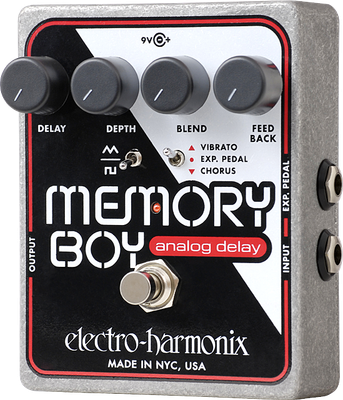 Electro-Harmonix Memory Boy - Analog Echo/Chorus/Vibrato, 9.6DC-200 PSU included