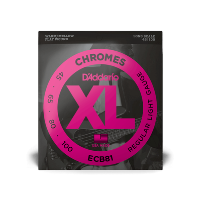 45-100 Regular Light, Long Scale, XL Chromes Bass Strings