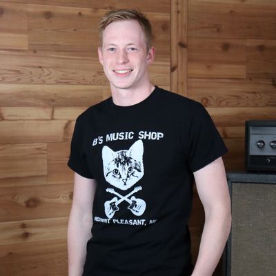 B’s Music Shop Danger Cat Signature T-Shirt