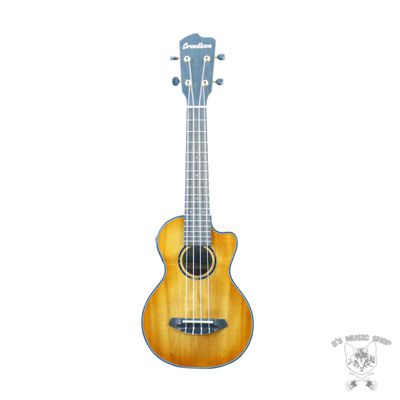 Breedlove Lu'au S Concert Ukulele Natural Shadow CE Myrtlewood-Myrtlewood
