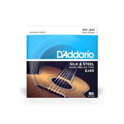 11-47 Light, Silk &amp; Steel Acoustic Guitar Strings